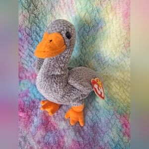 Ty Beanie Baby Honks the Goose, Vintage, With Tags.